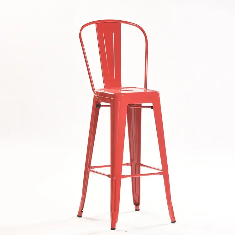 

Industrial Style High Stool Bar Chair Modern Minimalist Restaurant Bar Metal Chairs Iron Bar Stools