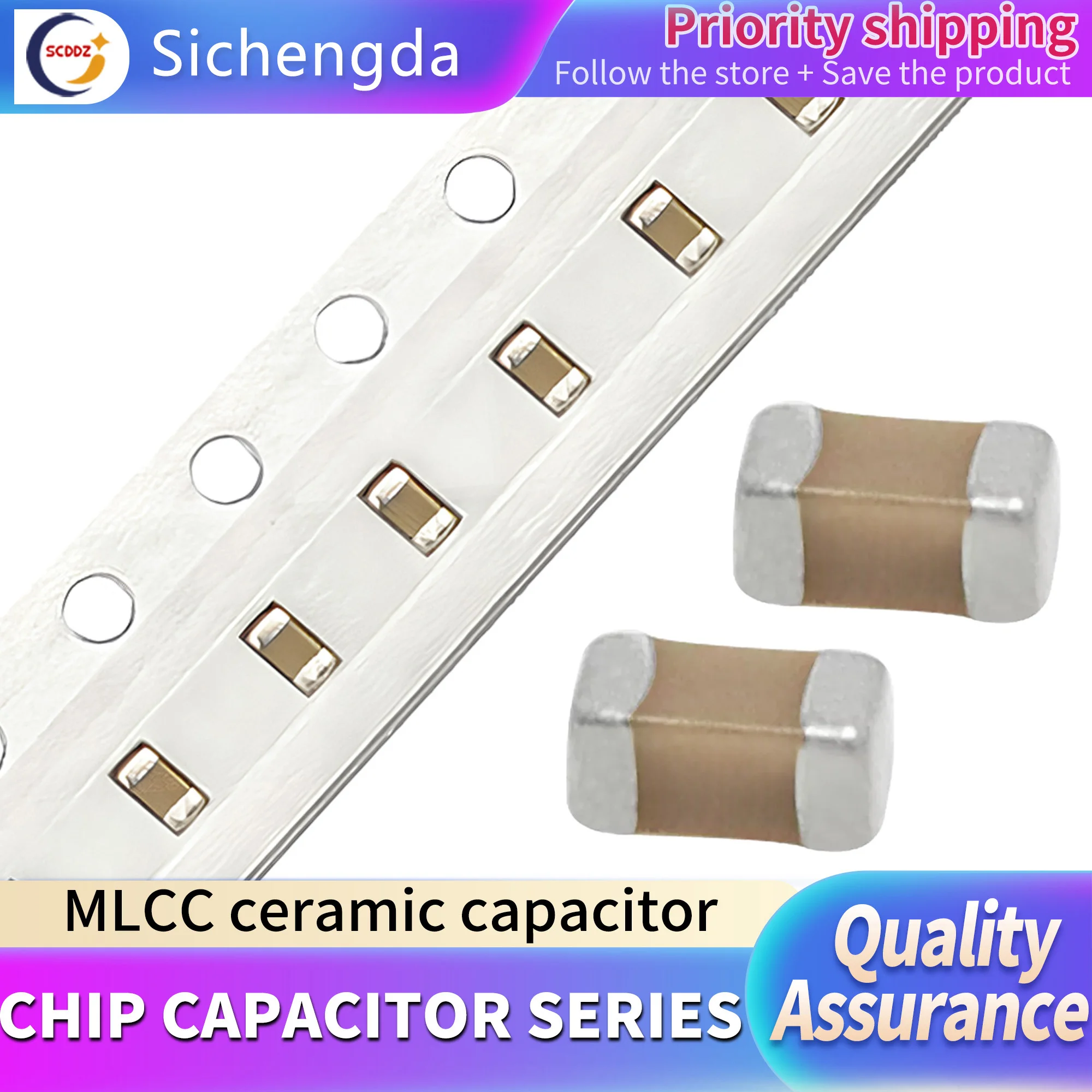 Whole plate MLCC chip ceramic capacitor 0805 106K 6.3V 10UF precision 10% material X5R 2012 package (2000 pieces)