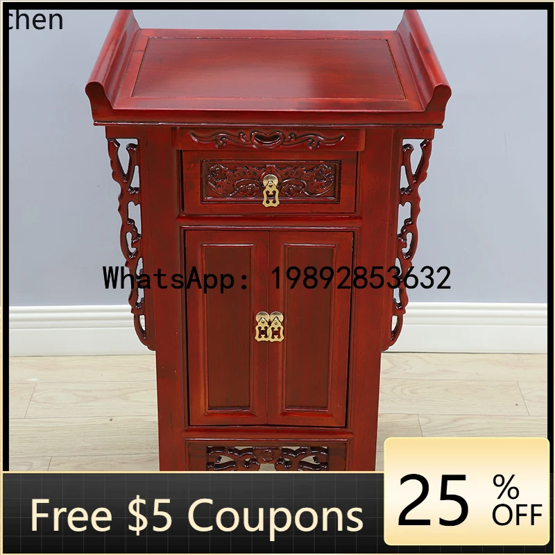 

AB Buddhist niche table incense case solid wood Buddhist platform household simple and e****mical