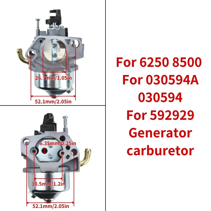 13pcs Carburetor Kit for 6250 8500 Watt Generator for 030594A 030594 for 592929 592331 Lawn Mower and Trimmer Carb Repair Parts