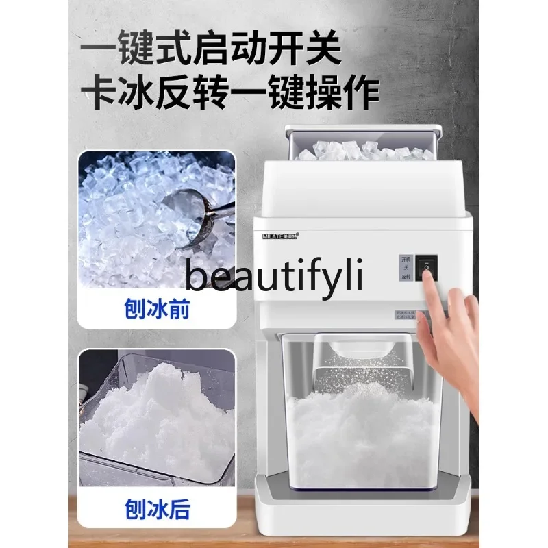 G copo de nieve hielo 288g trituradora de hielo comercial sashimi péndulo hielo en polvo afeitadora