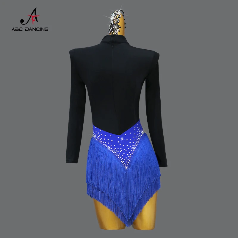 New Latin Dance Dress Competition Clothing Sexy Ball Performance Skirt Kids Large Size Custom Practice Wear Line Suit Prom Stage