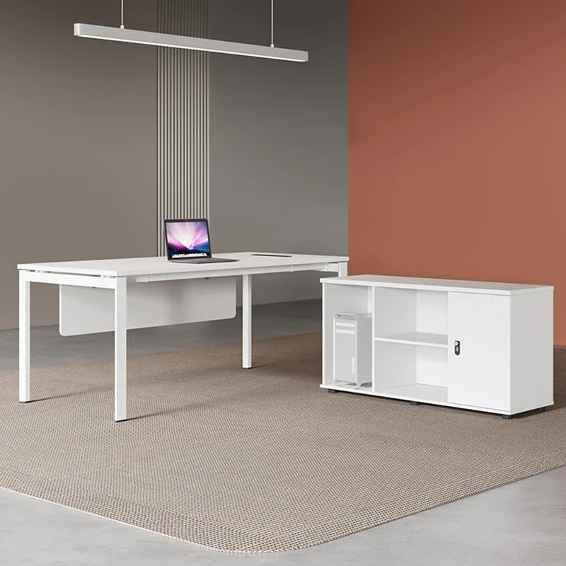 Mesa de escritório de luxo em pé mesa executiva em forma de l elegante mesa de escritório moderna simplicidade muebles de oficina móveis de escritório