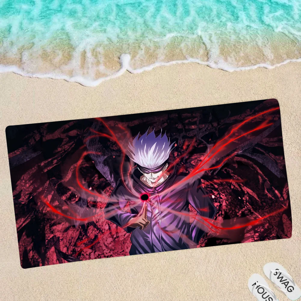 

Jujutsu Kaisen Microfiber Printed Beach Towel Mountain Climbing Yoga Beach Swimming Running Absorbent Soft Towel