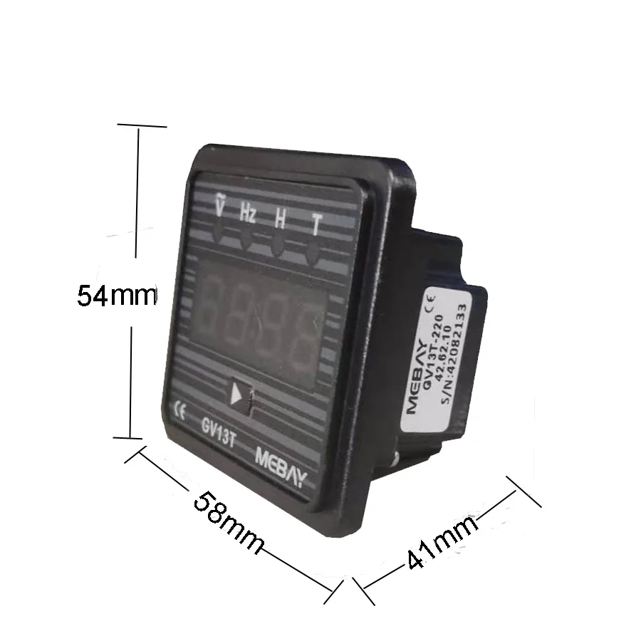 BC GV13T AC220V Diesel Generator Digital Voltmeter Frequency Test Hour Meter 12001842 GV13T 220V