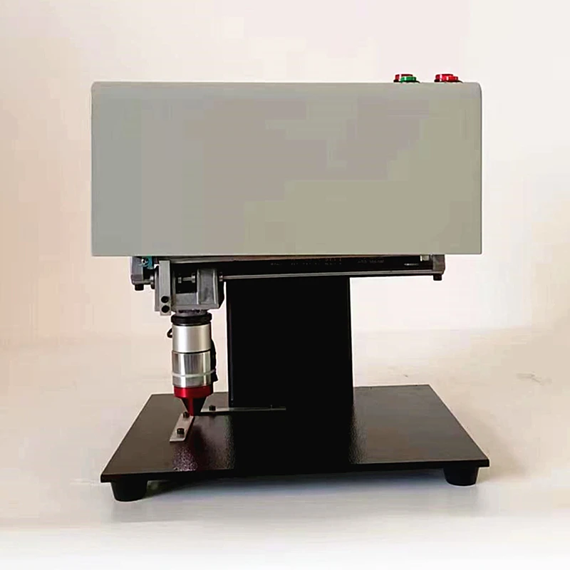 Touch-screen Desktop Portable Metal Nameplate Engraving Marking Machine 3axis Electric Pneumatic Lettering Woodworking Machine