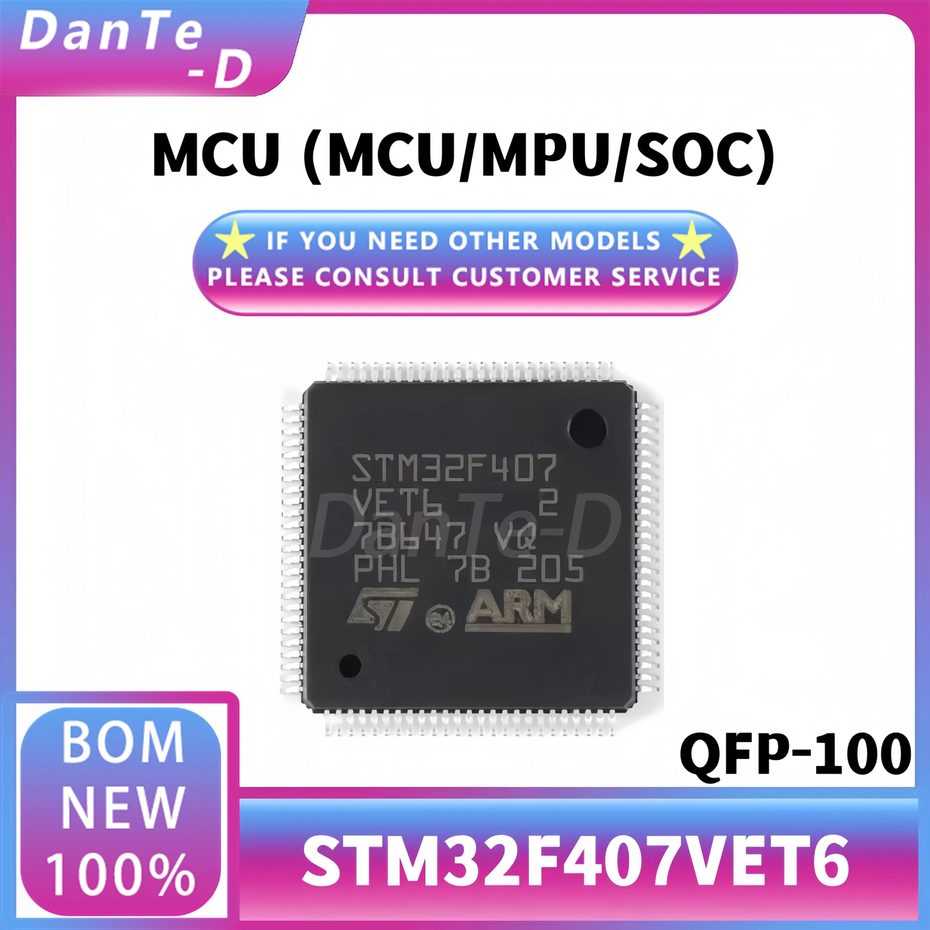 STM32F407VET6 LQFP100 MCU/MPU/SOC IC original authentic