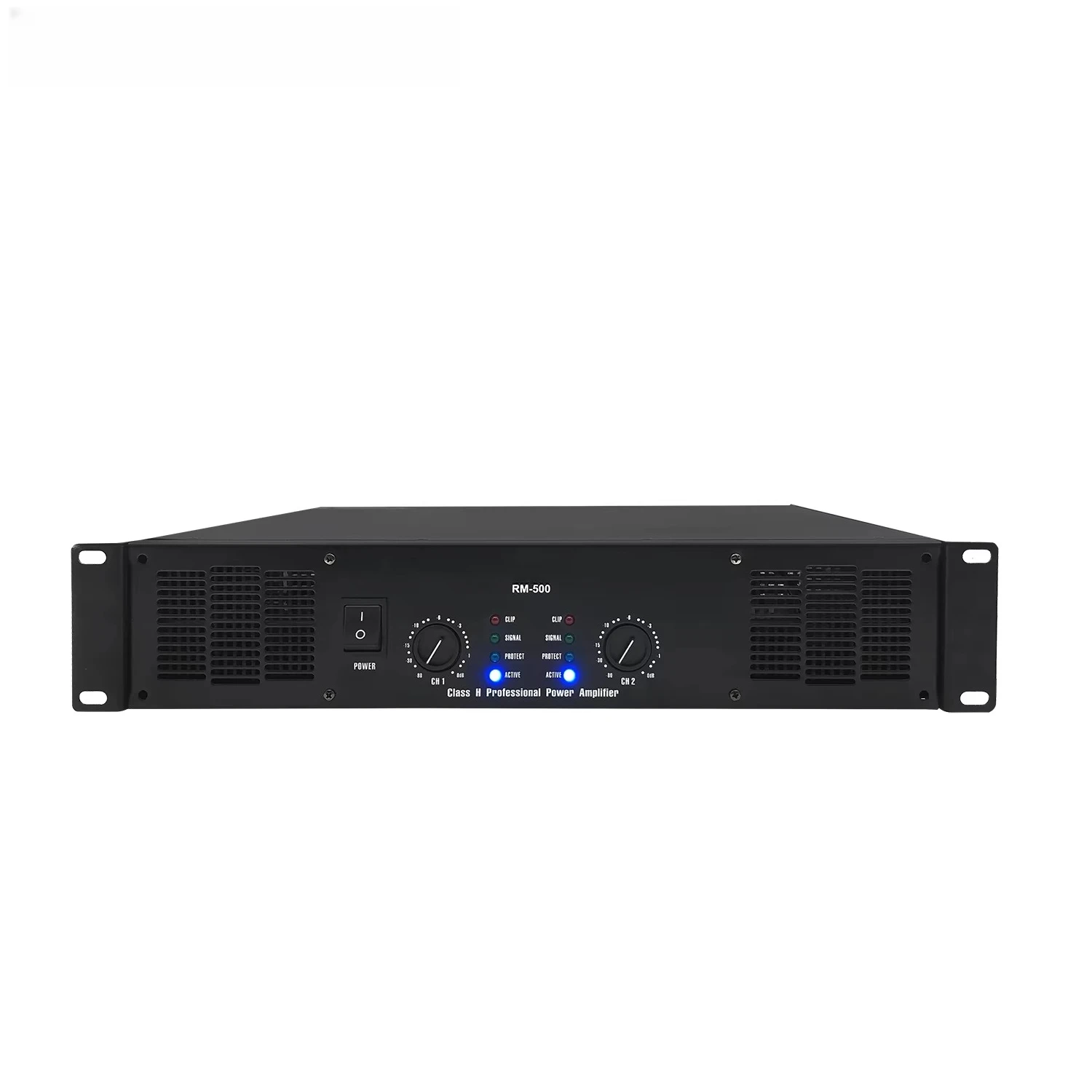 RM500 Factory Direct Sales Class H 1000W*2 Channel Professional Audio High Power Amplifier