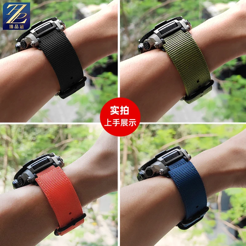 For G-SHOCK Casio GA-110 GA100 GBA-800 GA-800 GMA-B800 GBD-800 GA800/810 Waterproof Sports Nylon Watch Strap Watchband 16mm