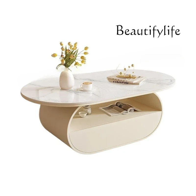 JB Mesa De Centro Elevable Decoration Clear Side Table Bedroom Coffee Table Dinner Mechanism Mesa Auxiliar Lounge Suite Furnitur