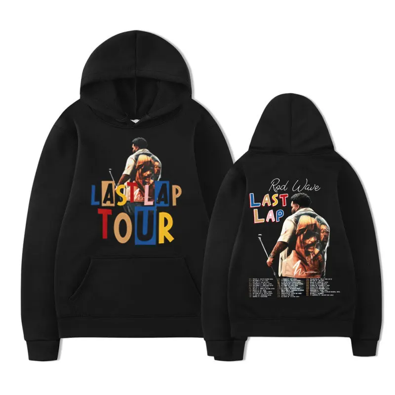 

Rod Wave Last Lap Tour 2024, новые толстовки для мужчин Last Lap Rod Wave Concert Merch, толстовки большого размера, уличная одежда, пуловер с капюшоном Y2k