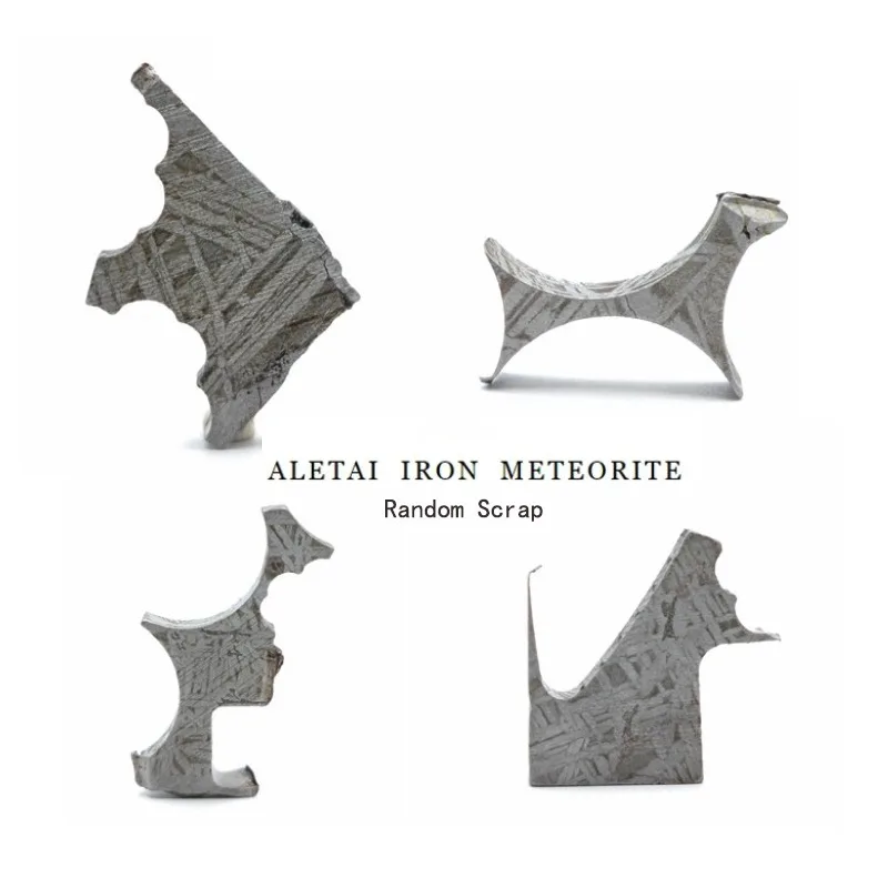 خردة / بقايا مجوهرات من الحديد النيزك، شريحة غير مقطوعة ذات شكل عشوائي مغسولة بالأحماض مع نمط Widmanstatten، مطلية بمضادة للأكسدة #1