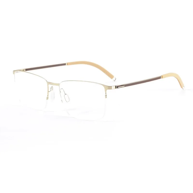 

Extremely comfortable, ultra-light, niche design pure titanium glasses frame men's and women's models can be matched with