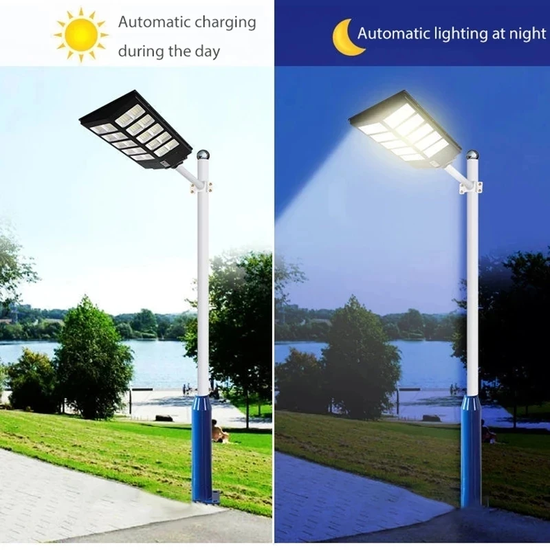 Imagem -05 - Impermeável Led Solar Street Light Luzes Solares ao ar Livre do Jardim para Plaza Garden Cx165cn Ip67 66000w 3200led 5000000lm