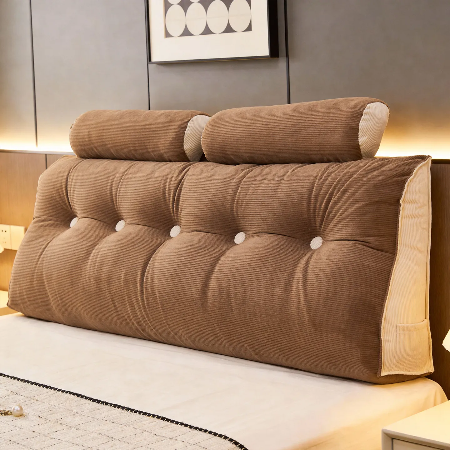 Headboard Cushion Backrest Tatami - Rugkussen, hoofdbord voor thuis, slaapkamer, tatami-bed,