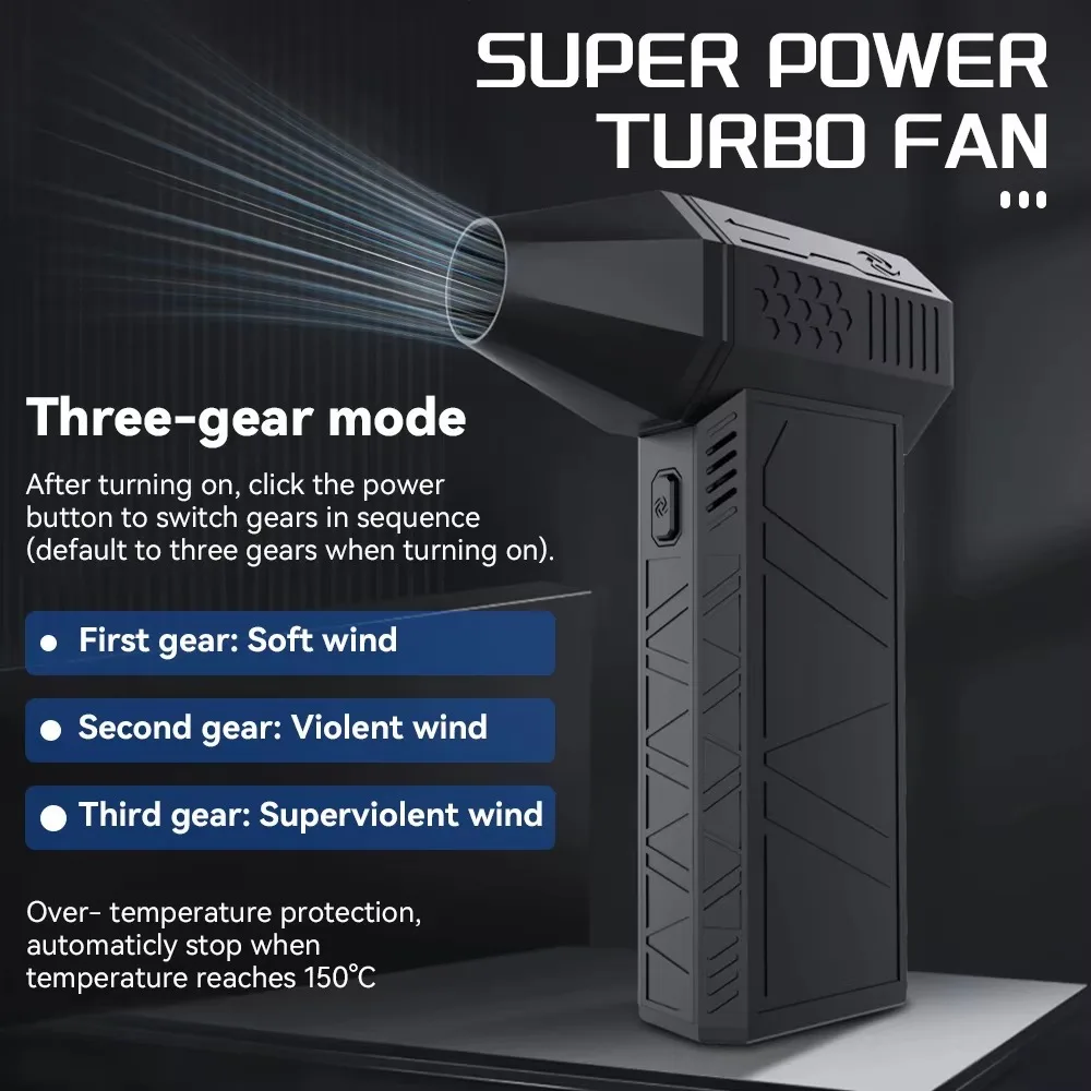 The Hurricane X3 Cross Border 130,000 Turbofan Electric Hairdryer Handheld Outdoor Camping Dust Blowing Violent Fan