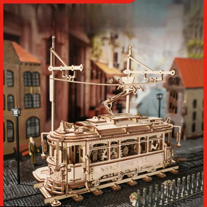 

Tram DIY handmade gifts for girlfriend's birthday exquisite desktop ornaments living room decorations