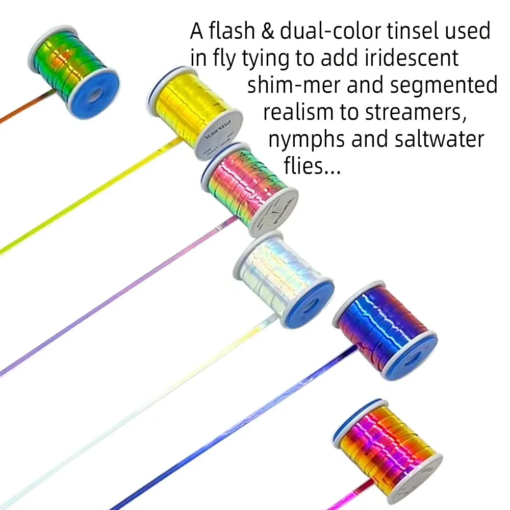 2 مللي متر 2 نغمات يطير ربط المواد شقة مايلر بهرج ل غاسل Flashback الحوريات Midge الجسم الضلع الصيد إغراء