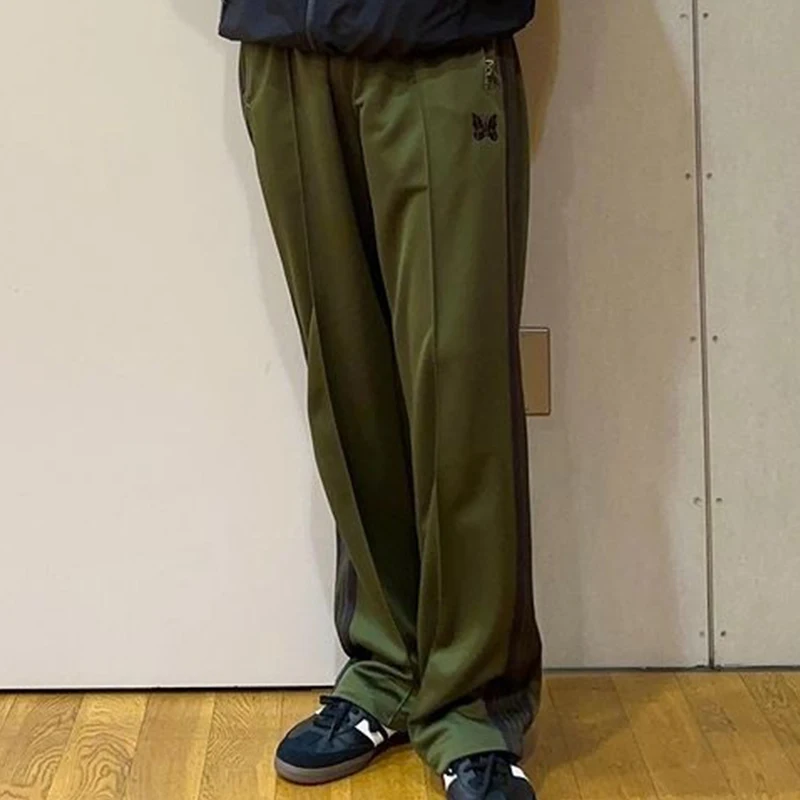 

Свободные прямые брюки с винтажной вышивкой для путешествий и отдыха, мужские и женские брюки, удобная посадка, повседневная мода