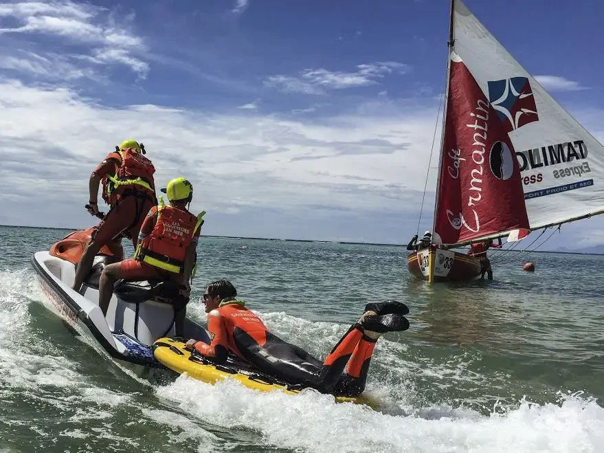 Inflatable Mini Sup Customized Color Lifeguard Short Sled Rescue Jet Ski Board