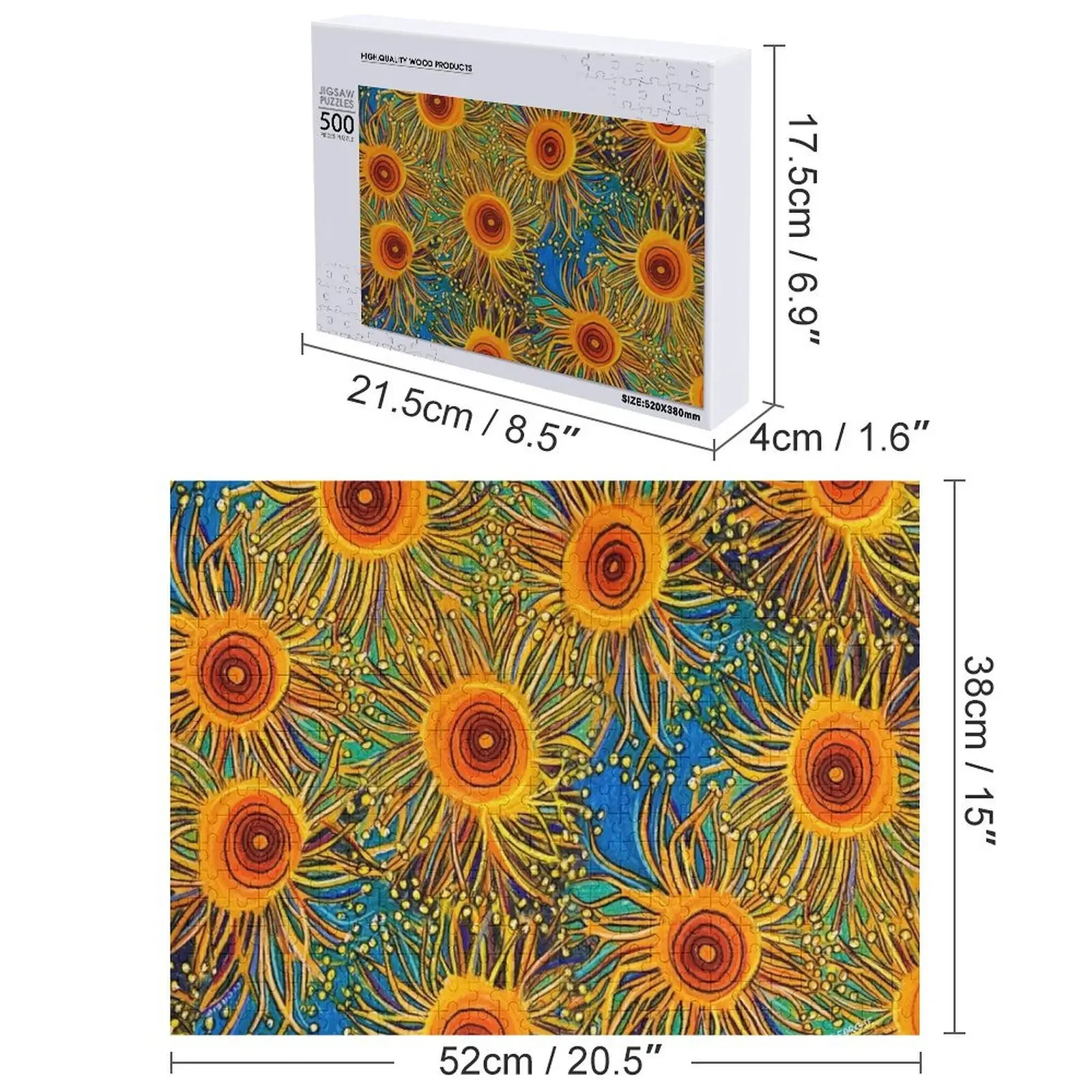 Design- Sunny Days Jigsaw Puzzle Iq Personalized Child Gift Wood Name Game Children Puzzle