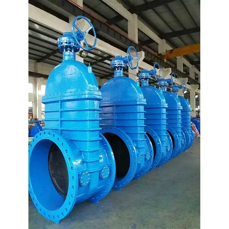 

50mm water gate valve cast iron elastic seat ductile iron flange type