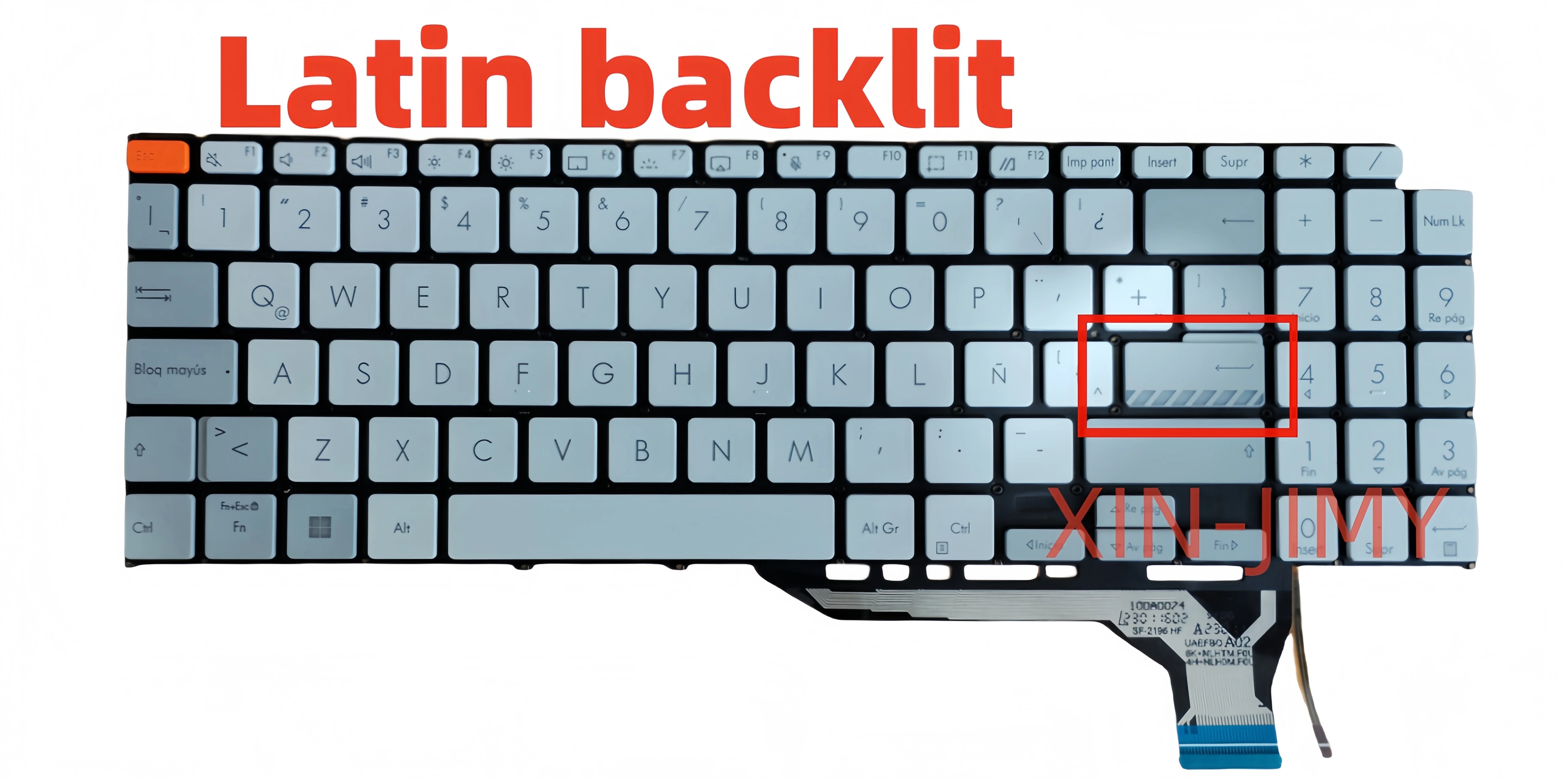 

Latin Laptop keyboard For Asus K6502/K6602 9Z.NLHBQ.G1E with backlit