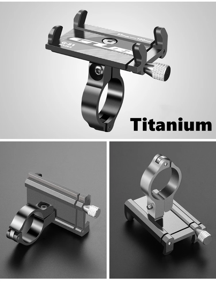 Gub g81 aluminium fahrrad telefon halter für 3,5-6,2 zoll smartphone verstellbare unterstützung gps fahrrad telefon ständer halterung – Detail 14