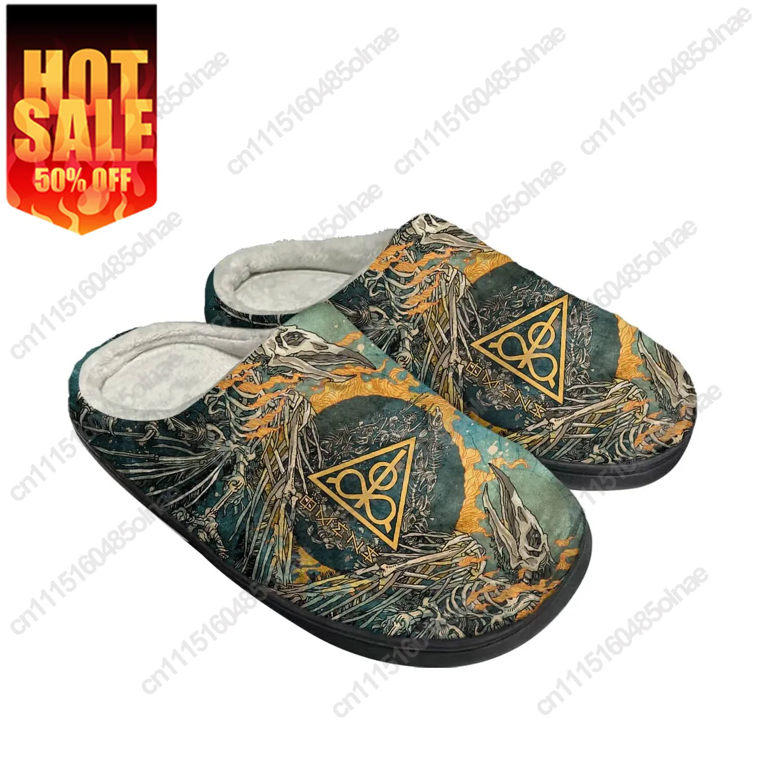 Lamb Of God Rock Band Home Cotton Slippers Mens Womens Plush Bedroom Casual Keep Warm Shoes Thermal Indoor Slipper Custom Shoe