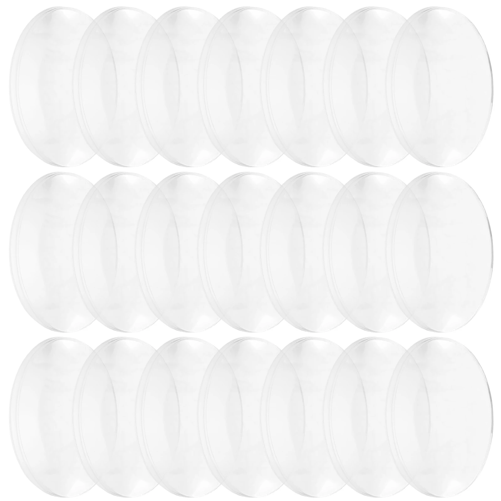 60pcs Physics Optical Lens Transparent Biconvex Acrylic Experiment Learning Tool for Science Education Lens Substitute