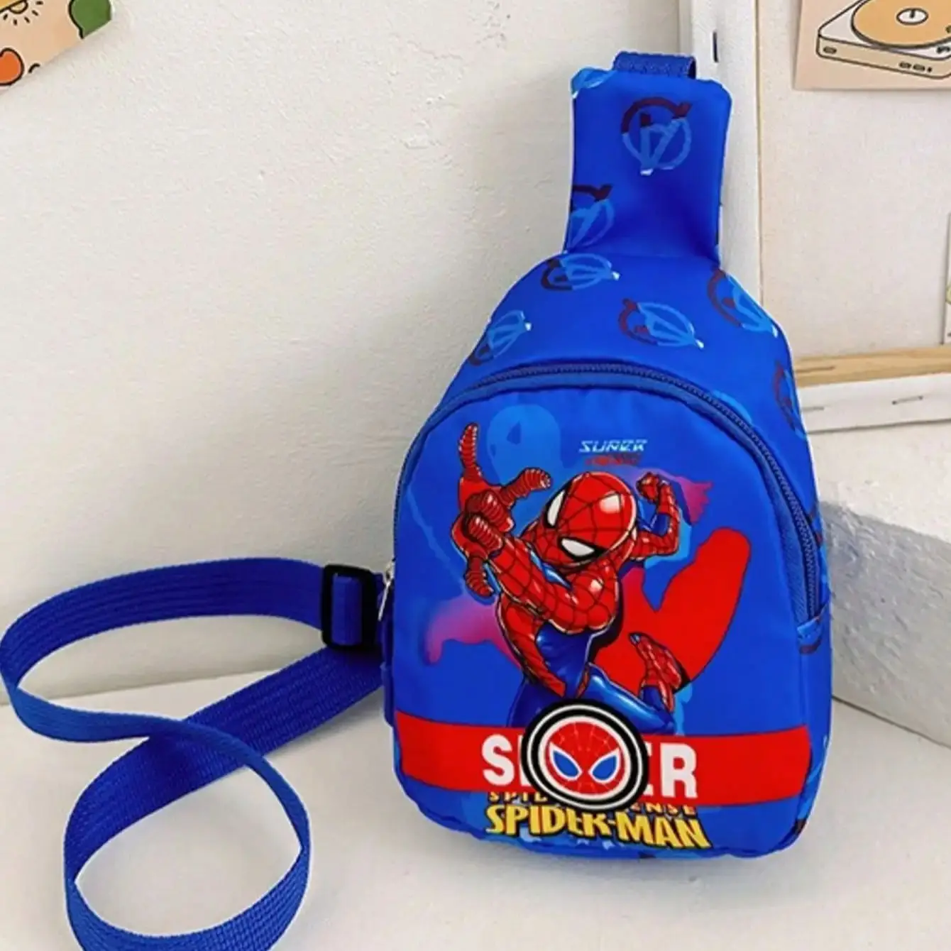 Torba na klatkę piersiową Marvel Spider-Man Captain America, portfel dla par na co dzień, portfel dla par z kreskówek, torba terenowa Spider-Man na co dzień, modna S