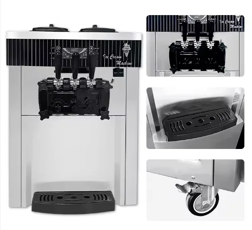 Snack Shop Ice Cream Maker, High Efficiency Commercial Ice Cream Machine