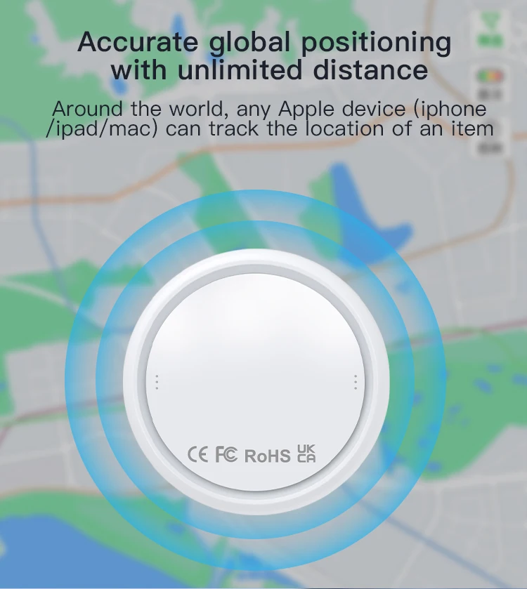 Smart Tag for Apple Airtags Tracker find my apple Bluetooth Tracker GPS with Tuya Anti Lost Item Locator for Luggage Suitcase