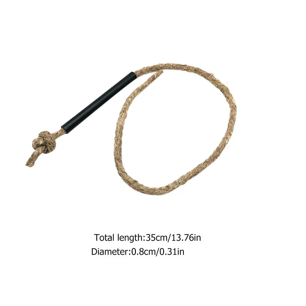 3pcs Fire Starter Rope Waxed Natural Hemp Cord For Camping Hiking Outdoor Grill Flame Ignition Tool Safety Emergency Use