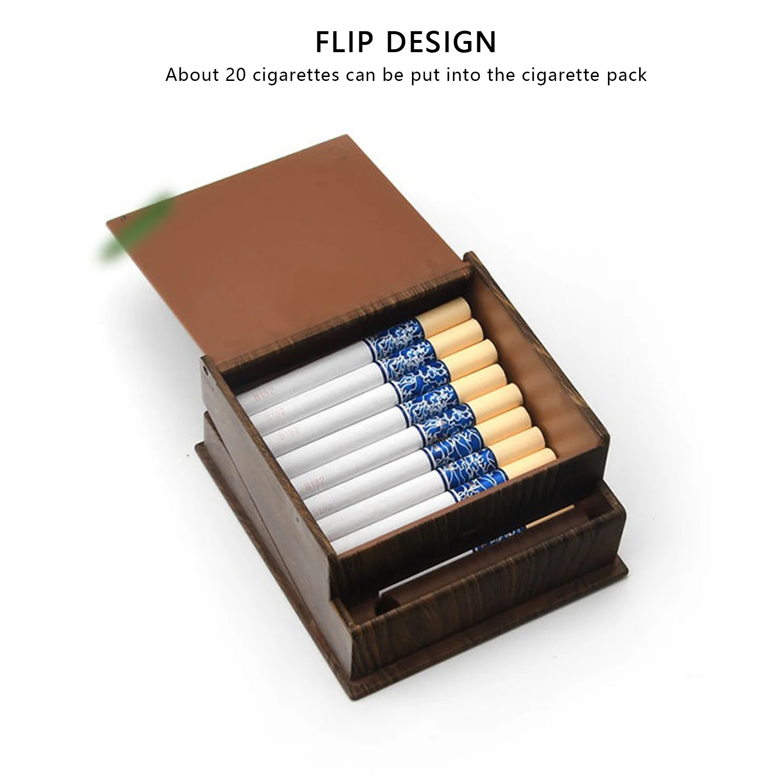 Automatic Eject Cigarette Case Car Press-Type Tobacco Storage Box Home Office Meetingroom Smoking Accessories Men Gadgets