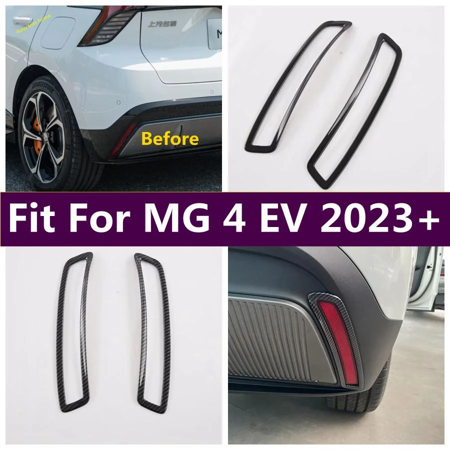 

Rear Fog Light Eyelid Decoration Cover Trim Decoration Strips StickersBumper Molding Guard Fit For MG 4 EV 2023 2024 Accessories