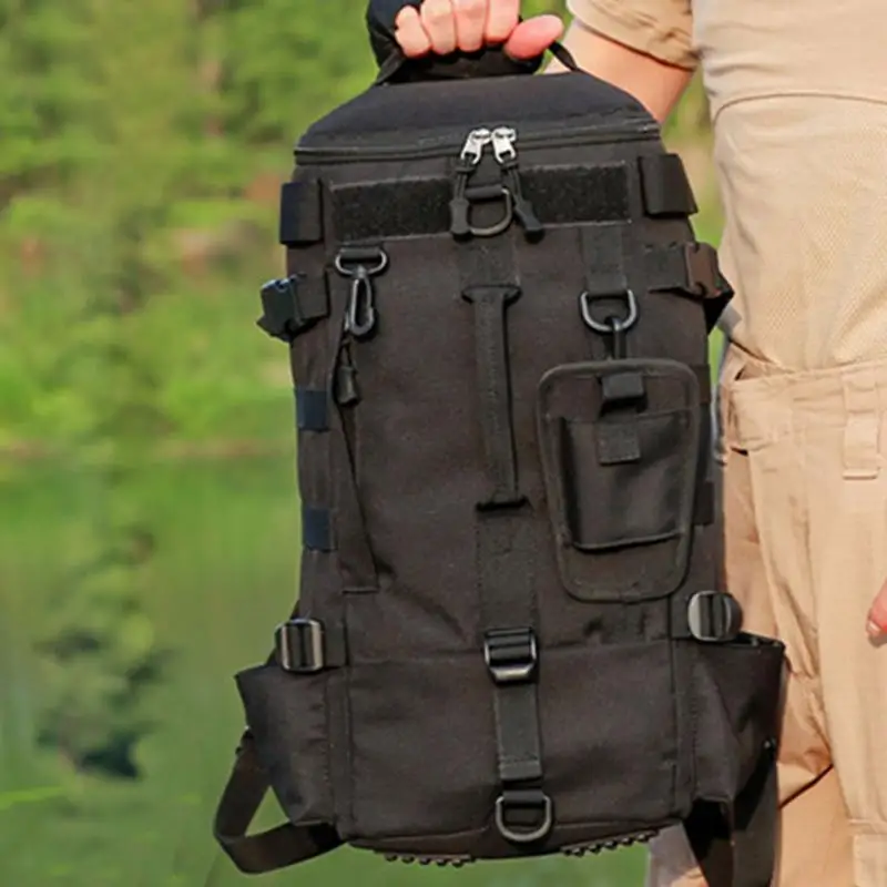 

Fishing Backpack Fishing Gear Backpack With Rod Holder Rucksack Waterproof Bait Storage For Hiking Daypack Motorcycle Travel
