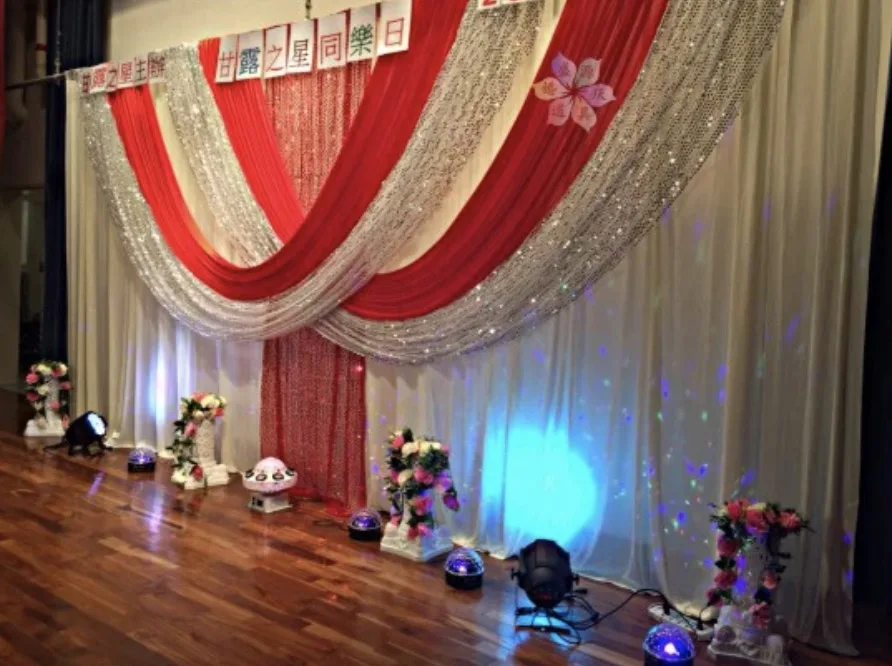 

Customized Luxury Sequins Swags Wedding Backdrop Event Party Decor Stage Drapes Decoration Photo Booth Wall Curtains Background