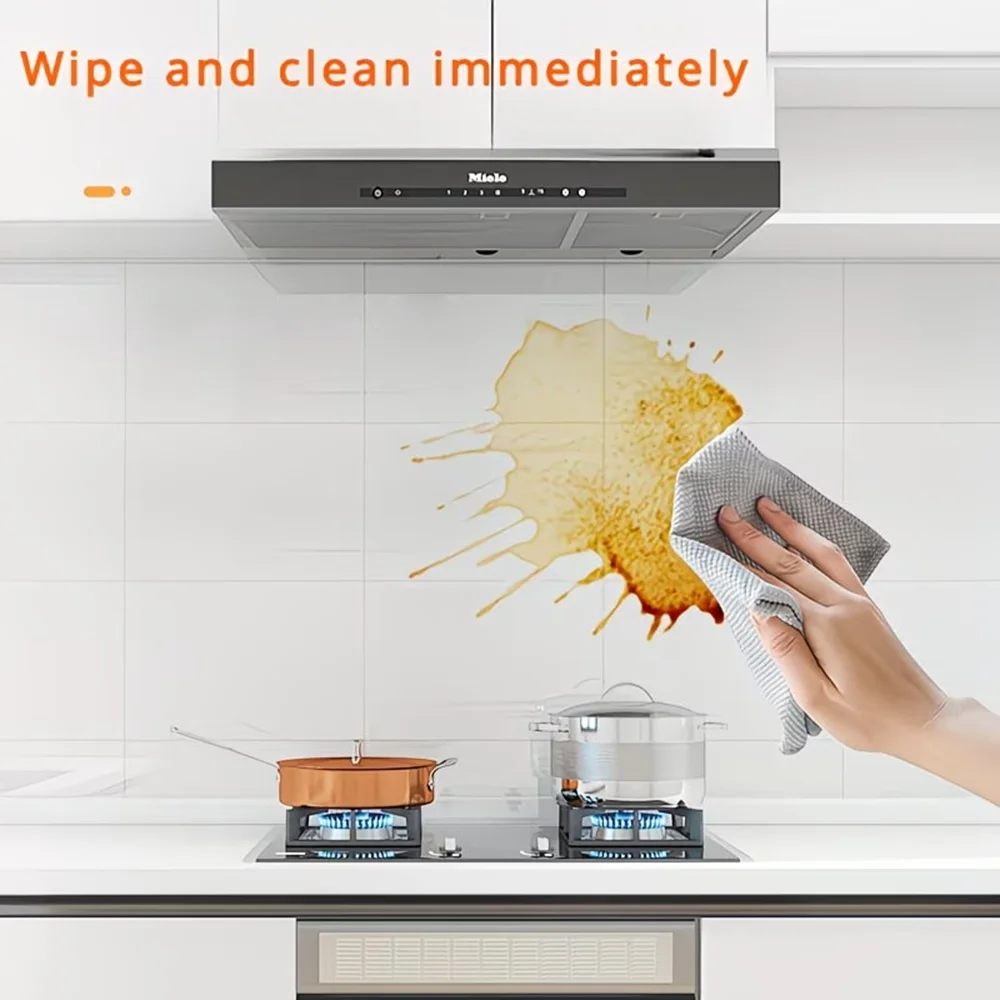 Transparent Kitchen Splashback Film, 1 Roll Self-Adhesive Oil Removable Wall Sticker for Home Kitchen Cabinet Decor