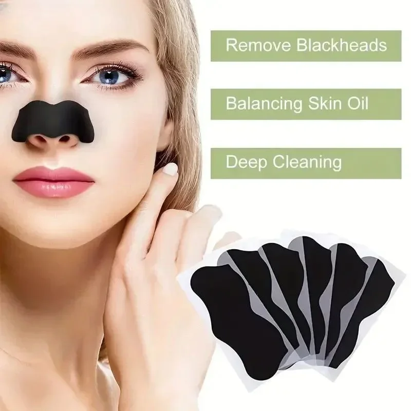 10/20/50Pcs Charcoal Blackhead Remover Nose Strips, Deep Cleansing Pore Strips for Blackheads & Oil, Blackhead Extractor Strips