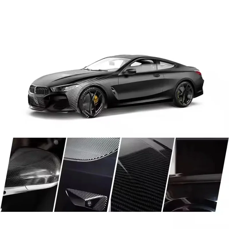 Car Accessories 3D Carbon Fiber Auto Vinyl Film, Stretchable Color Changing Flooring Wrapping Roll