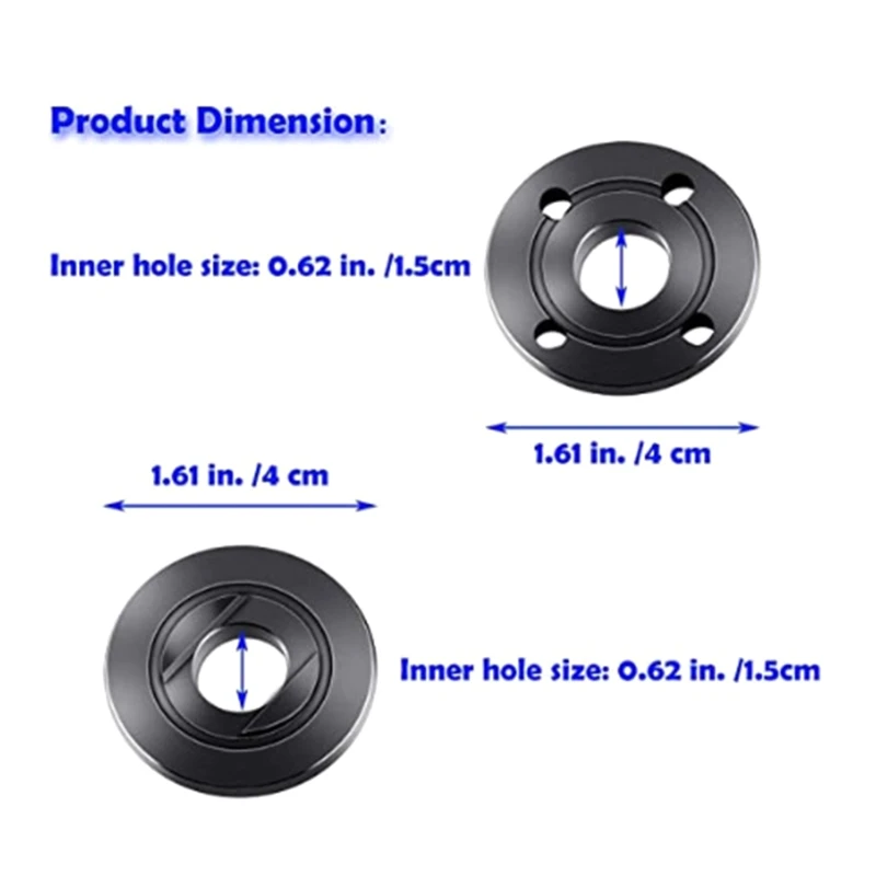 A2UD 125 Dado albero smerigliatrice angolare 5/8 2 pezzi diametro esterno 4 1 57 dischi da taglio