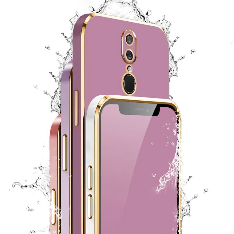 For Oppo F11 Pro Case OPPO F11 Phone Case F11Pro CPH1969 CPH2209 CPH1987 CPH1913 a9x Luxury Square Plating Shockproof Back Cover