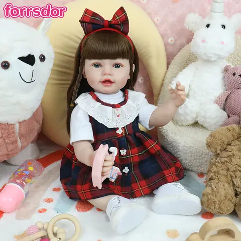 55 सेमी सजीव पुनर्जन्म बेबी गर्ल गुड़िया पूर्ण सिलिकॉन विनाइल लड़की शरीर धोने योग्य एलेन राजकुमारी बच्चा बेबे जन्मदिन क्रिसमस उपहार 10 best sales बच्चा पुनर्जन्म - №7