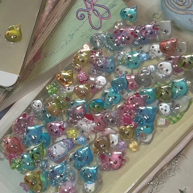 

В наличии: 3D-наклейки из кристаллического полимера, милые маленькие рельефные наклейки в виде капель воды для самостоятельного оформления чехлов для телефонов, дневников, изысканные наклейки для детей