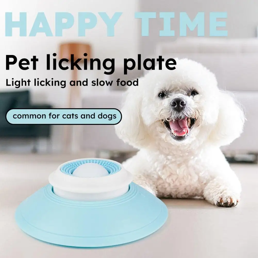 Dog Puzzle Treat Toy Slow Feeder & Lick Mat for Stress Relief Bite/Drop-Resistant for Dogs/Cats Promotes Mental Stimulation