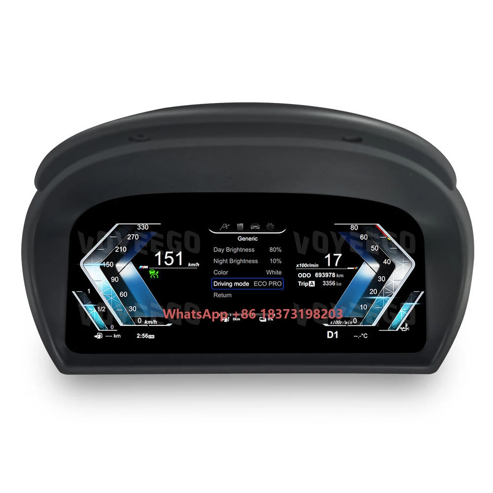 

Voyeego 12.3 Inch Car LCD Dashboard Smart Speedometer Multimedia Dashboard for Z4 E89 LCD Instrument Car DVD Player