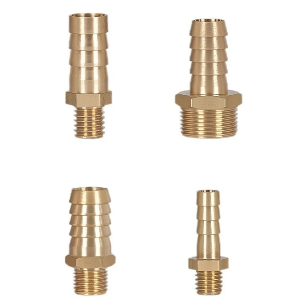 

M20 M22 Метрическая наружная резьба x 6/8/10/12/14/16/19 мм Шланговый зажим Хвостовой шестигранный ниппель Латунный фитинг для труб Соединитель Вода Газ Воздух Топливо Масло