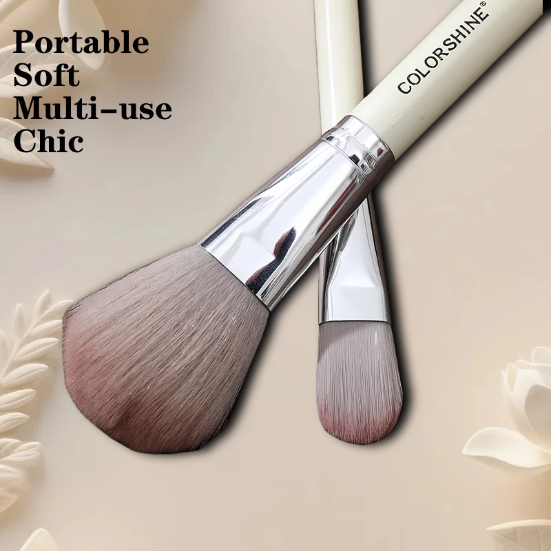 Portable, Soft & Multi - Use Makeup Brush Set For Chic, Flawless Beauty On - The - Go.