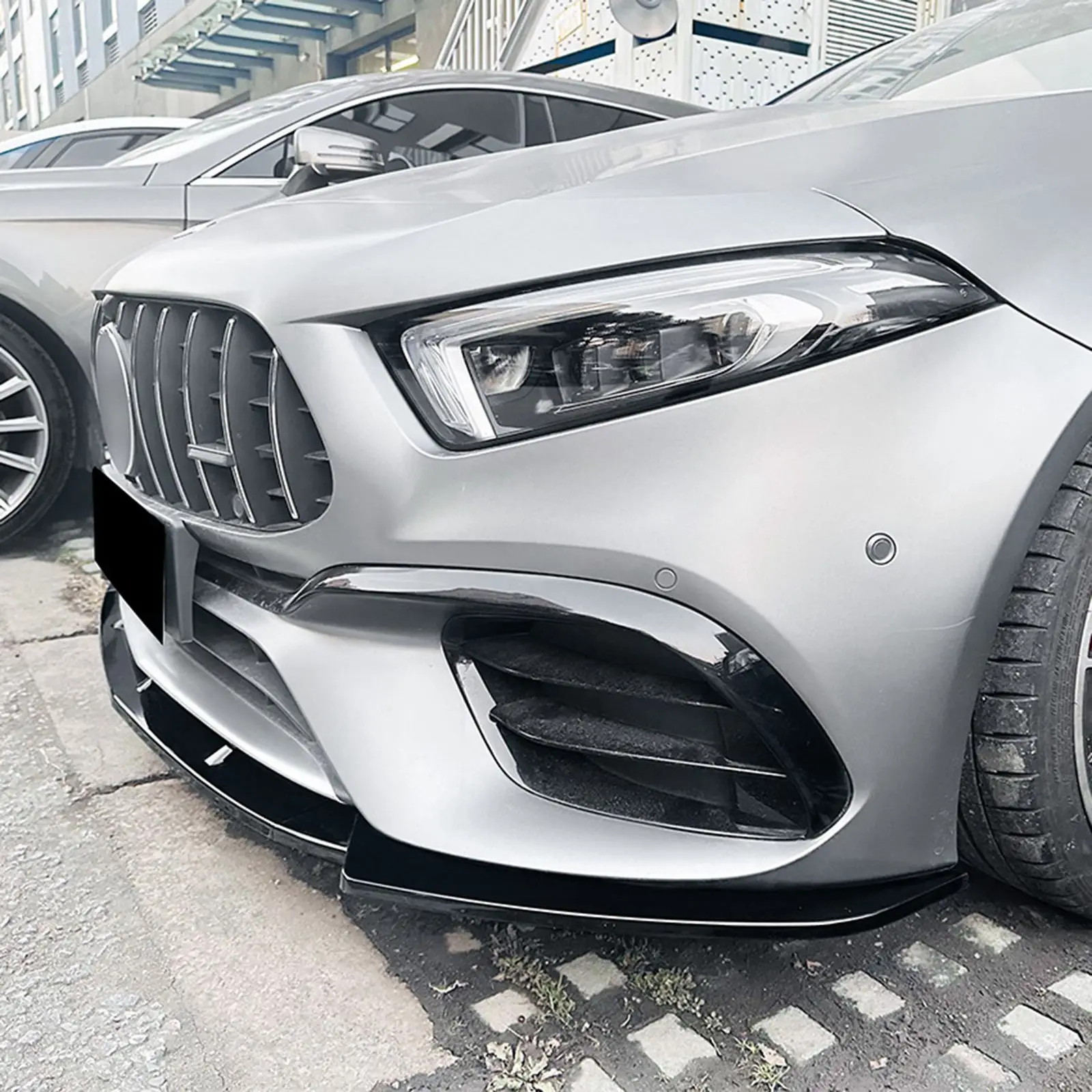 

Front Bumper Lip Spoiler Lower Side Splitters Guards Cover For Mercedes Benz A Class W177 A45 A45S 2019-2023